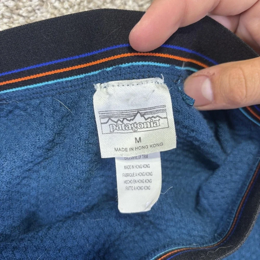 Patagonia Long Johns Mens Medium Blue Merino Wool Thermal Base Layer Bottoms